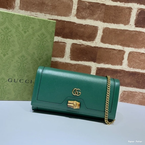 Hyper Peter with bamboo Diana wallet chain Gucci 0823